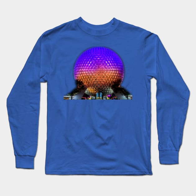 My Spaceship Earth Long Sleeve T-Shirt by Farbeyondinfinity